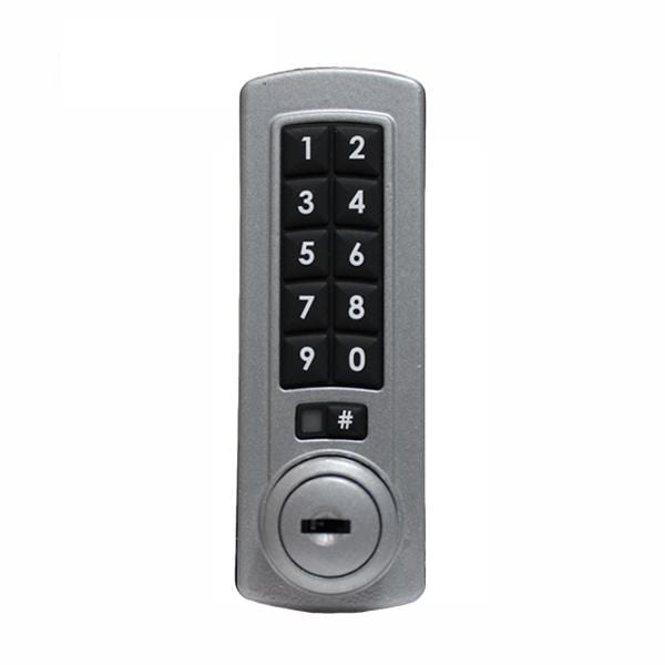 Lockey: GE370 Gemini Electronic Keypad Combination Cabinet Lock - Silver - Vertical